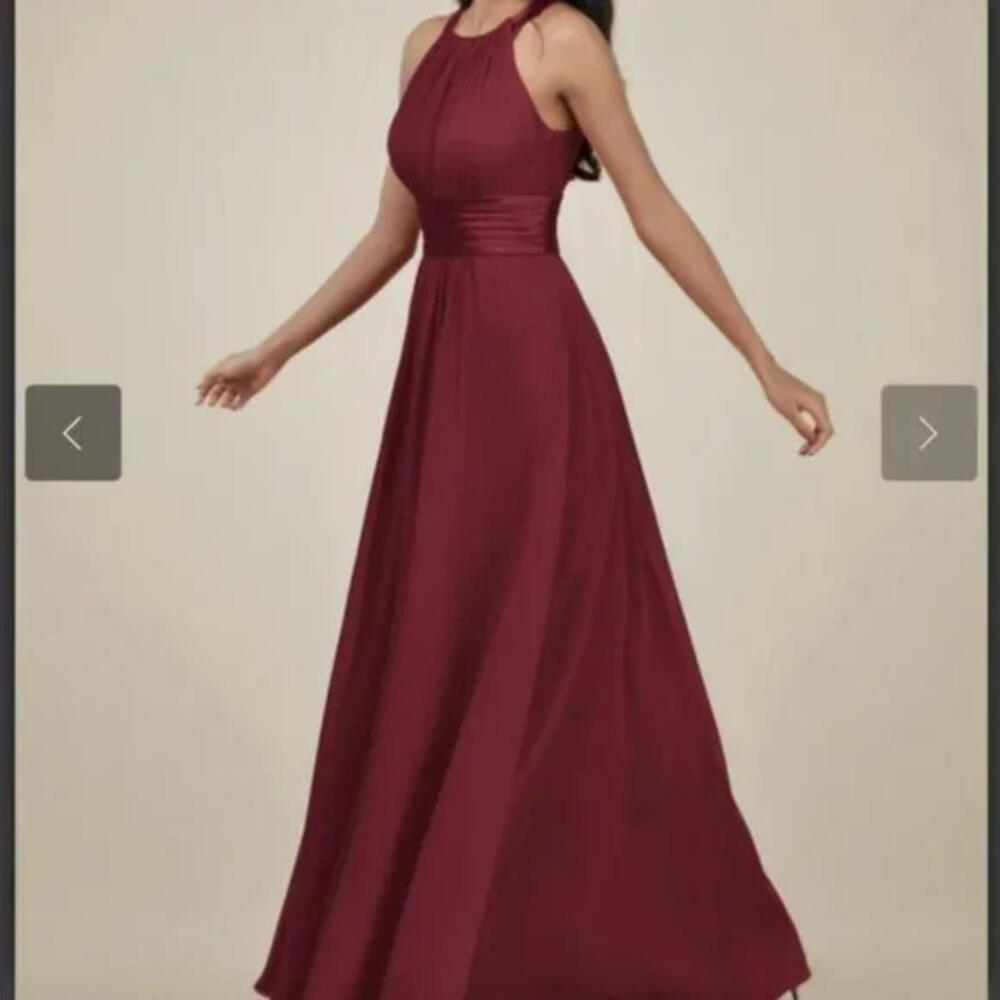 AW Dorian Bridesmaid Prom Formal Occasion Wedding Guest Dress, Jester Red
